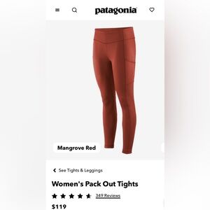 Patagonia pack out tights